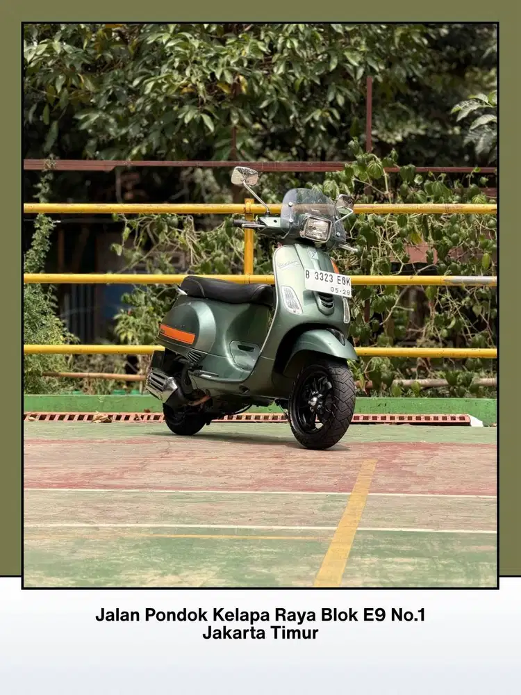 TERMURAH PIAGGIO VESPA S125 IGET 3V IE TAHUN 2019 WARNA VERDE MATT