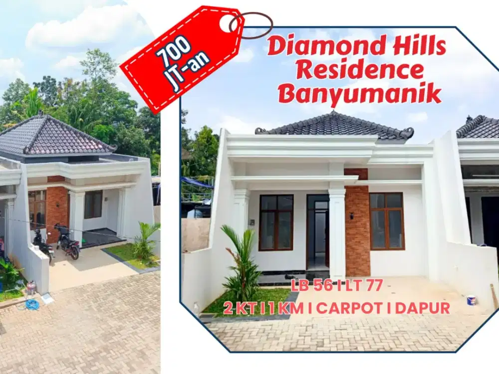 Rumah baru siap huni digrafika banyumanik harga masih promo