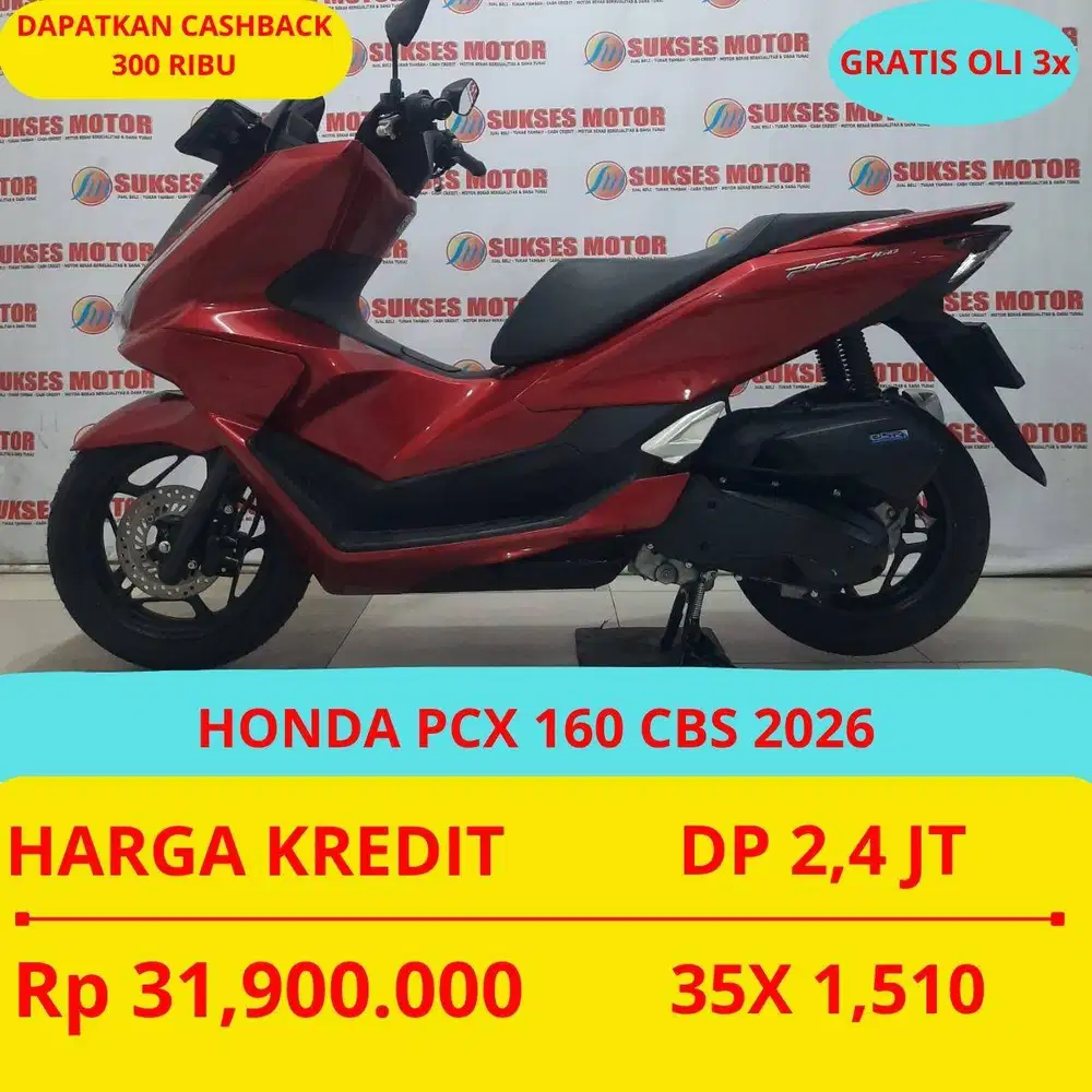 HONDA PCX 160 CBS 2026 DP MURAH 2,4 JUTA GUYSS