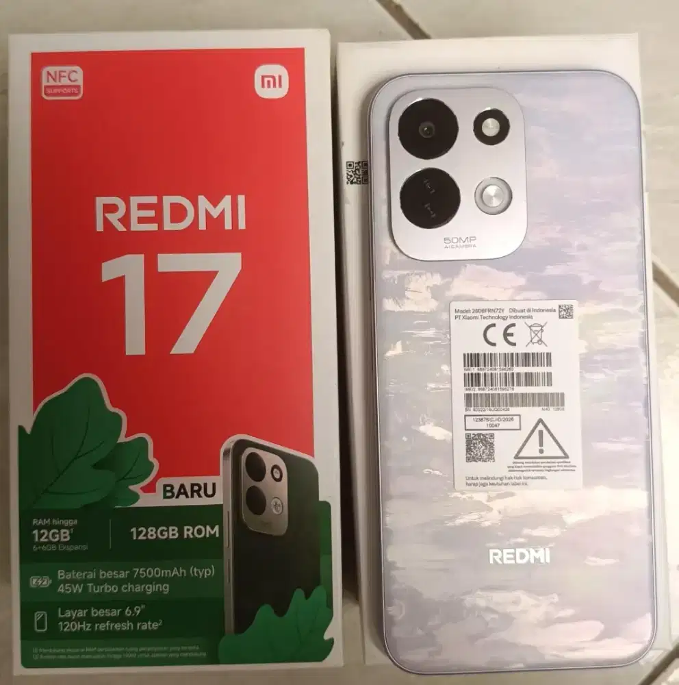 REDMI 17 FULL SET (6+6/128)