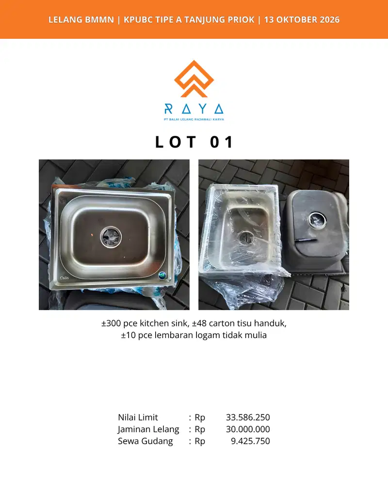 KITCHEN SINK, TISSU HANDUK, LEMBARAN DARI LOGAM TIDAK MULIA