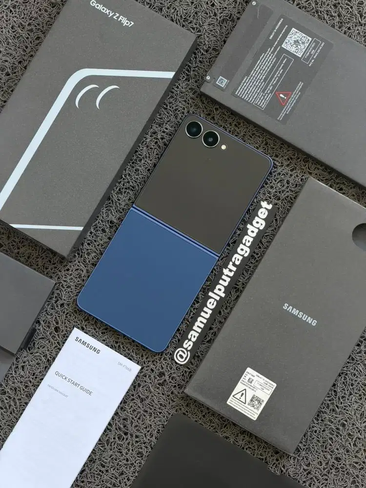 Samsung Galaxy Z Flip 7 Blue 12/256gb Fullset Resmi