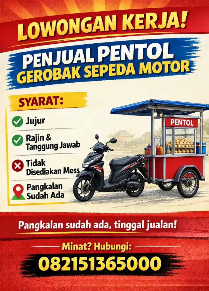 Dicari Karyawan Jualan Pentol