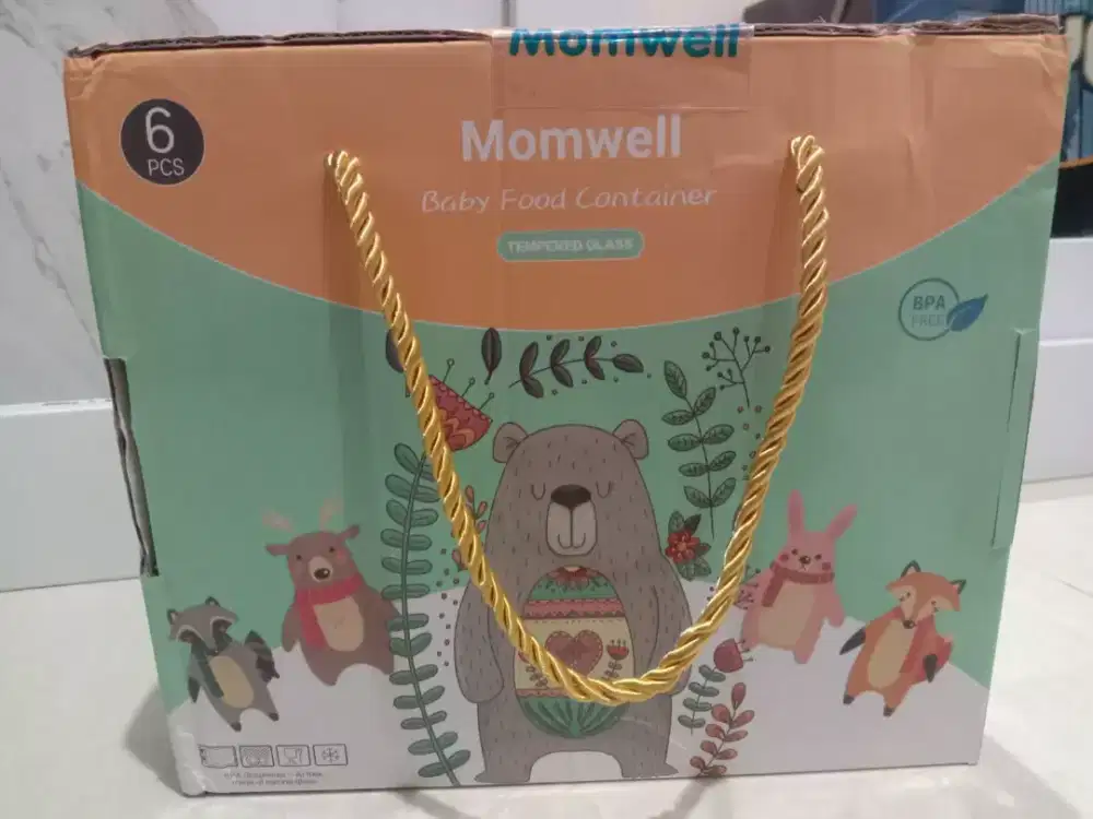 Momwell food container 6 pcs - New
