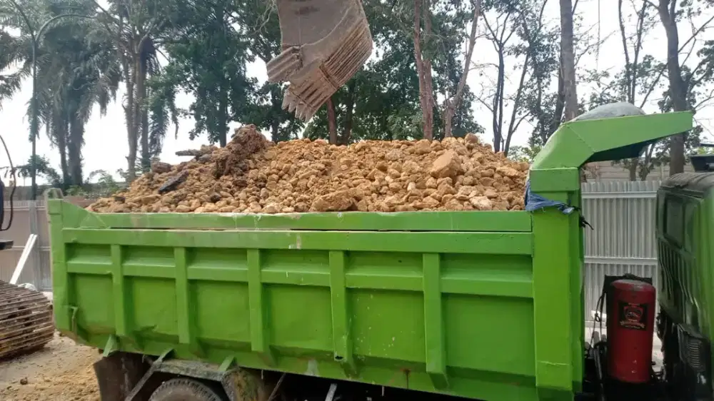 Split Basecourse batu belah pasir pasang