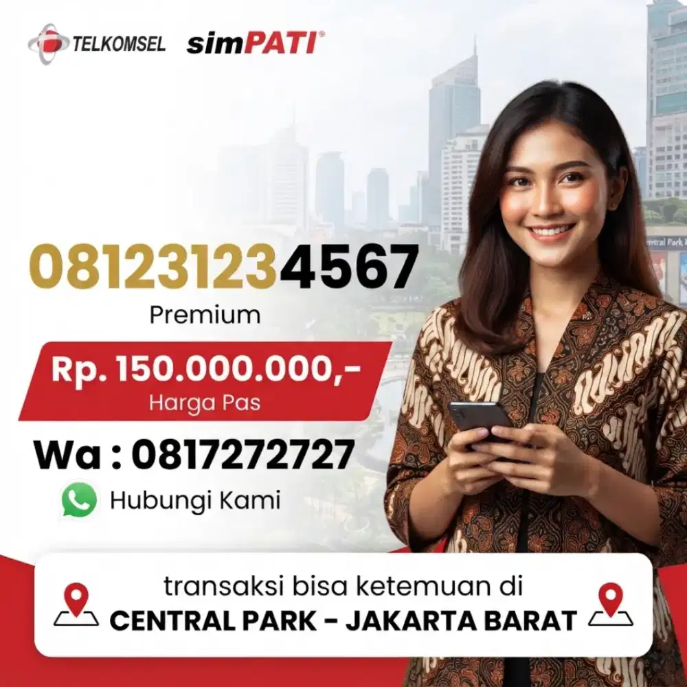 NOMOR CANTIK SIMPATI 1234567