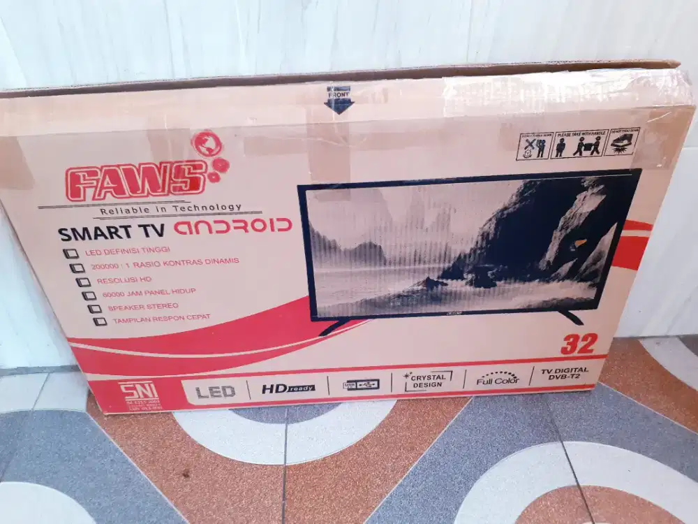 TV LED SMART FAWS 32IN DIGITAL NETFLIK YOUTUBE SEGEL GARANSI [S7]