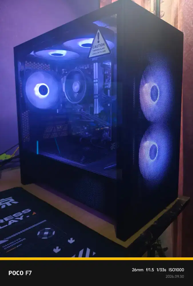 Pc gaming ryzen 5 4600g ram 16gb ddr4 ssd 256gb psu 550w ( garansi on)