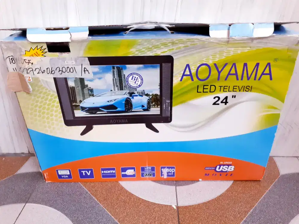TV LED AOYAMA 24IN DIGITAL TV KONDISI NORMAL GARANSI [S7]