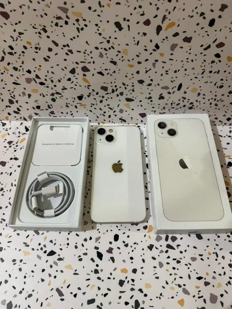 Iphone 13/256 Putih Minus tipis fullset