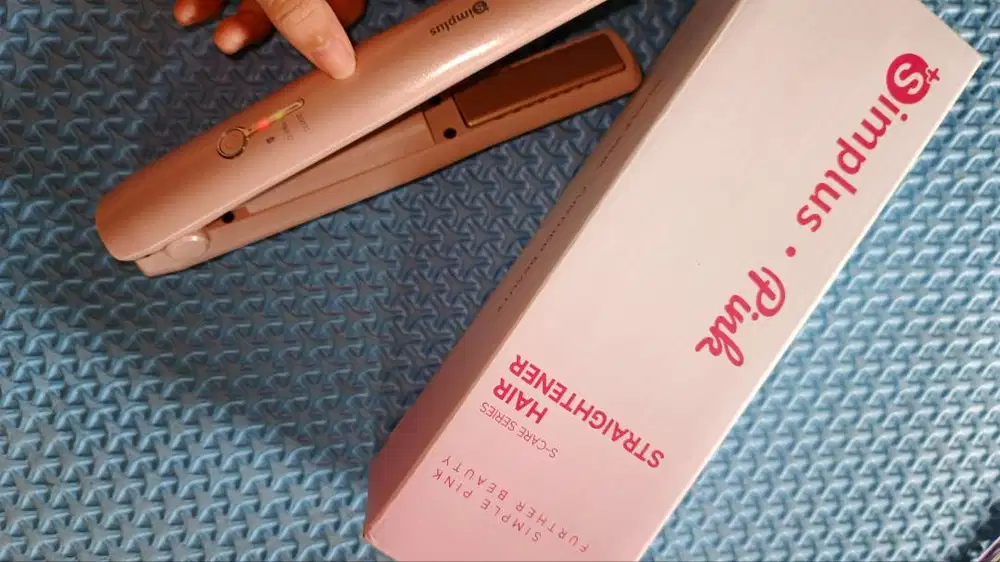 Catokan Simplus Pink 2 IN 1 Pelurus dan Pengeriting Rambut