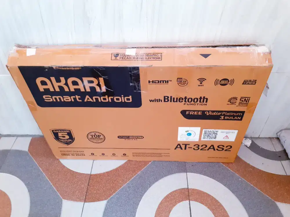 TV LED ANDROID AKARI 32IN DIGITAL NETFLIK YOUTUBE SEGEL GARANSI [S7]