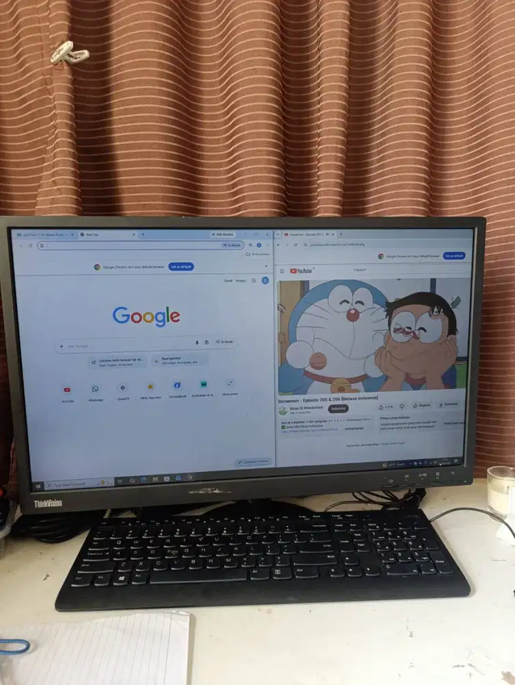 Paket PC Mini Siap Pakai - Lenovo ThinkCentre M710q + Monitor IPS 24