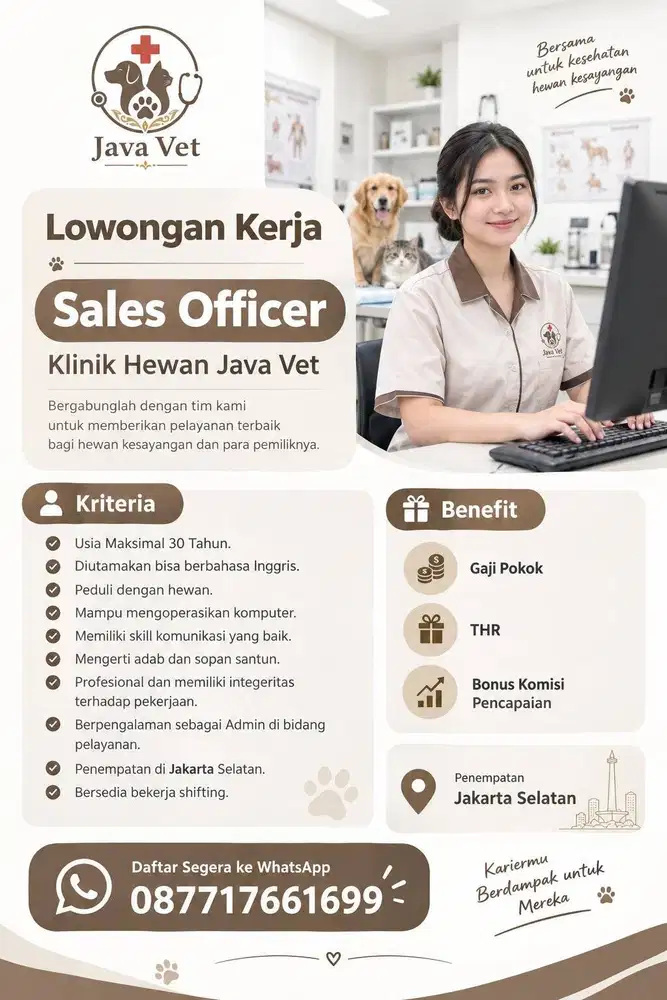 Sales Officer Java Vet Clinic