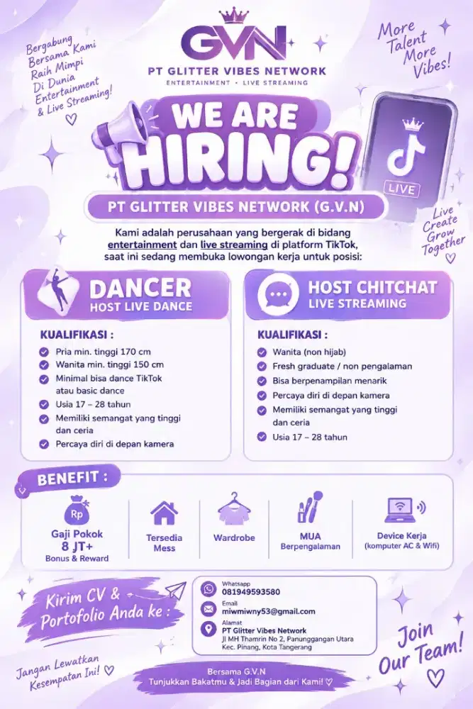 Host live dance tiktok