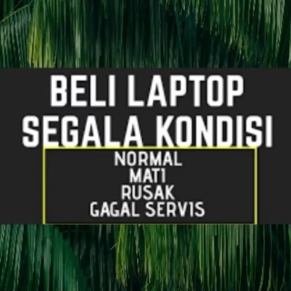 Dibeli Laptop BEKAS