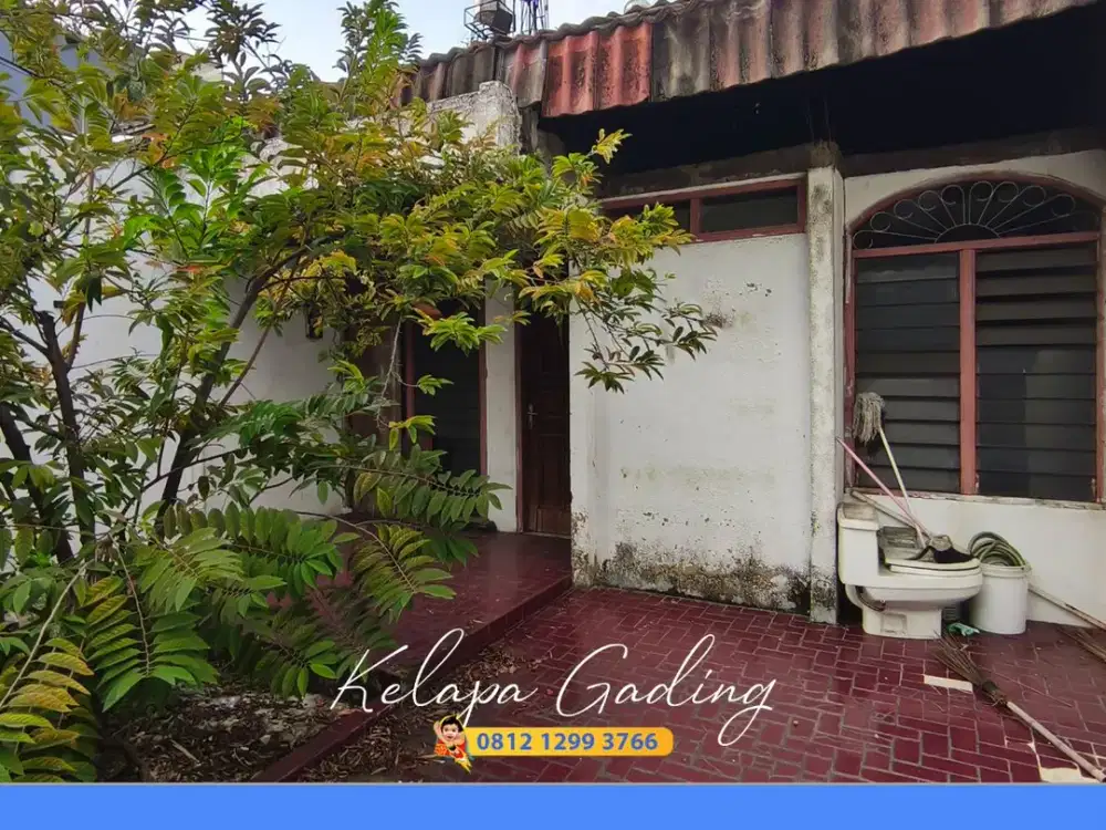 Murah! Rumah Tua Hitung Tanah Janur Hijau dekat Janur Kuning Pandawa Kelapa Gading