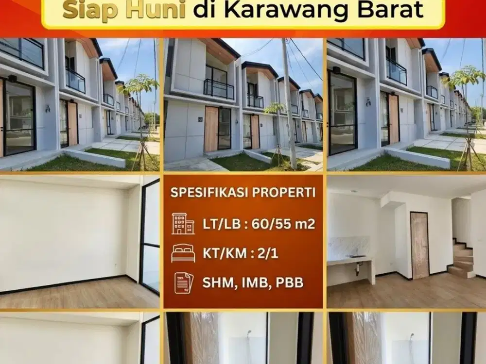 Dijual Cepat BU, Rumah Baru Siap Huni di Karawang Barat
