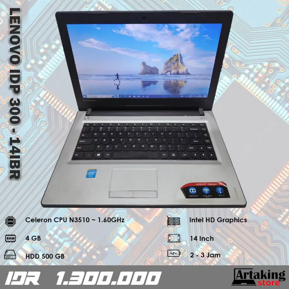 Lenovo Ideapad 300 - 14IBR - Celeron N3510 - Ram 4 GB