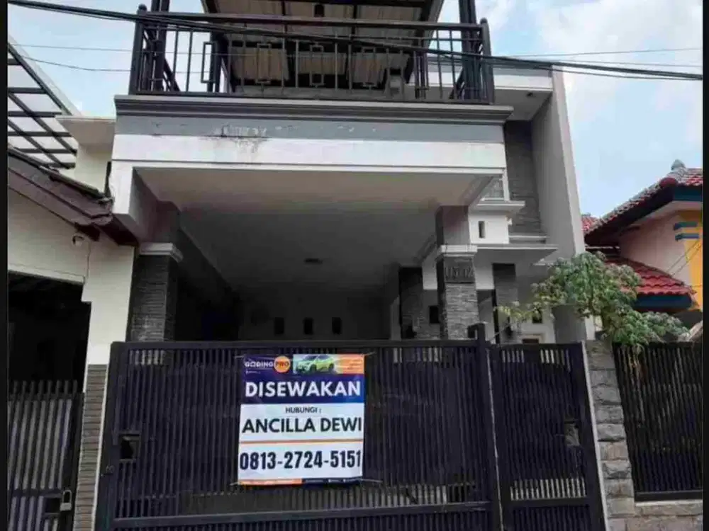 Di Sewa Rumah Tingkat full komplek depan Mall GGP Bekasi Selatan