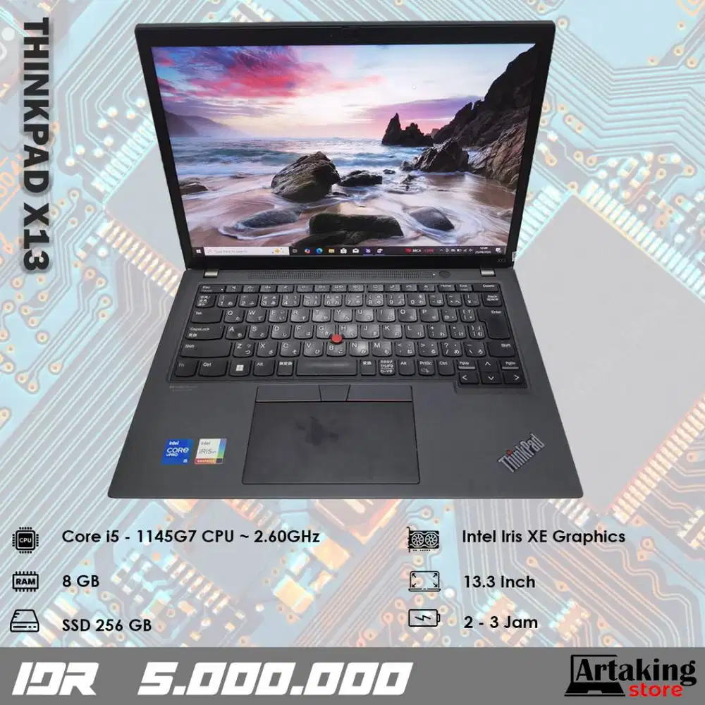 Lenovo Thinkpad X13 - Core i5 - Gen 11 th - Ram 8 GB - SSD 256 GB