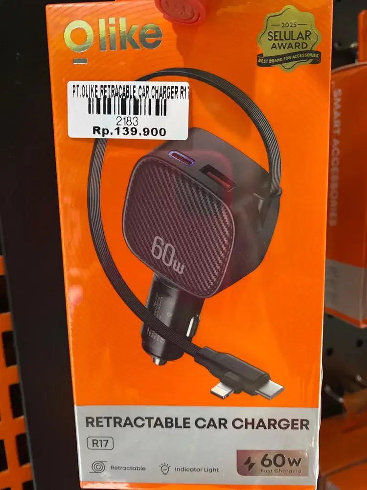 OLIKE RETRACABLE CAR CHARGER R17