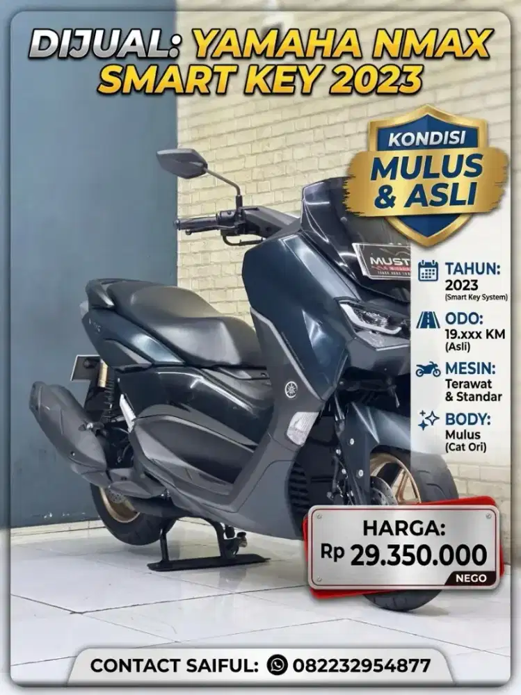Perfect Condition!!Yamaha N Max Keyles 2023 N Asli Mulus-Mustika