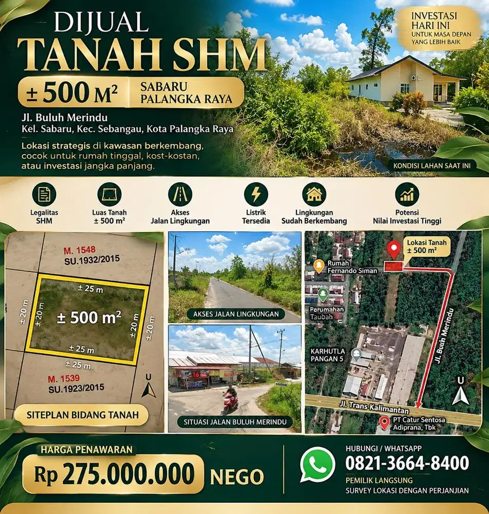 Dijual Tanah Murah SHM