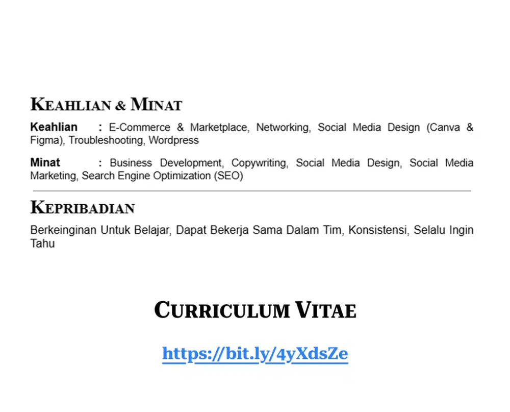 Siap Bekerja Segera (S1 Sistem infomasi)