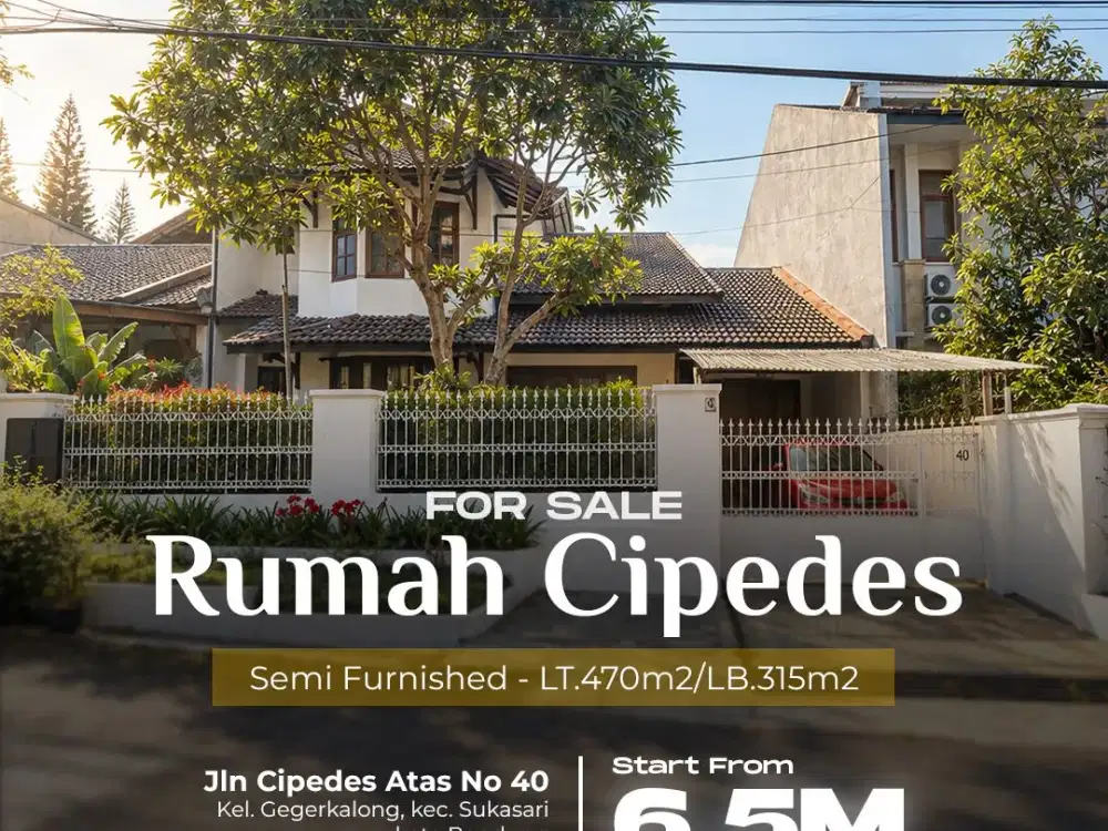 Rumah Siap Huni, Luas & Strategis di Cipedes!