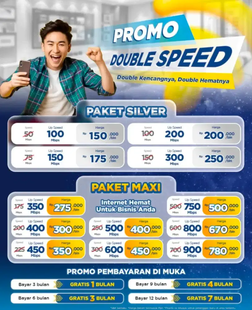INTERNET MEGAVISION - Up to 100 Mbps Unlimited
