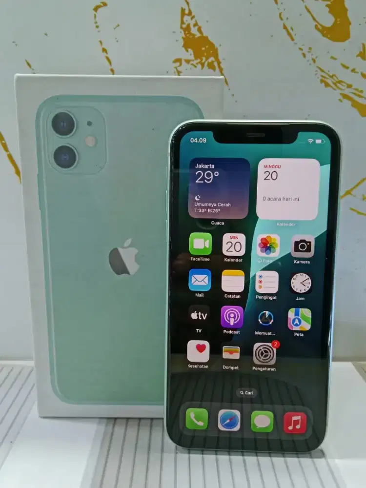 Iphone 11 64gb Inter all op
Fullset, Hb 73% orian
Face id dan truetone