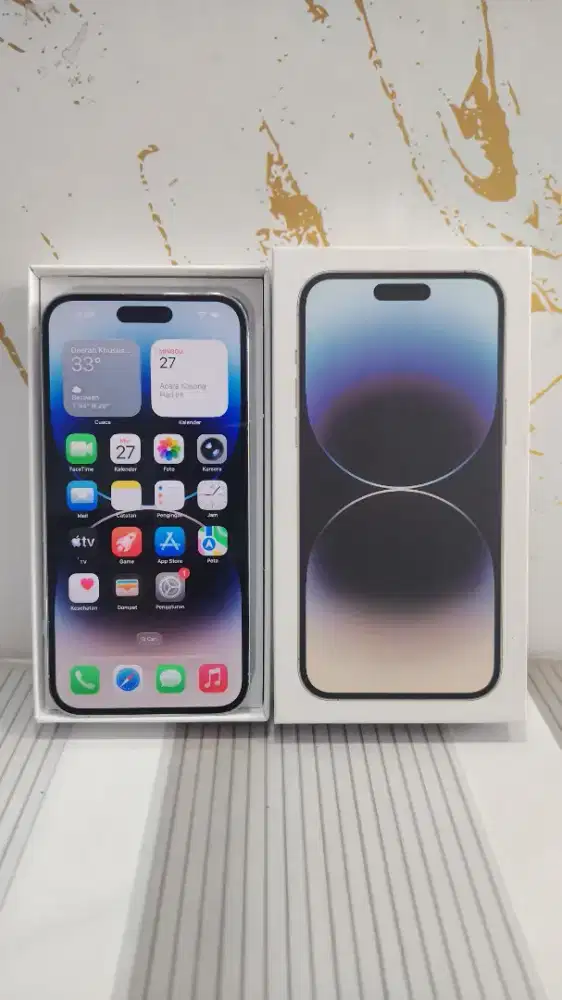 Iphone 14 pro max 256 inter all operator fullset hb.84%