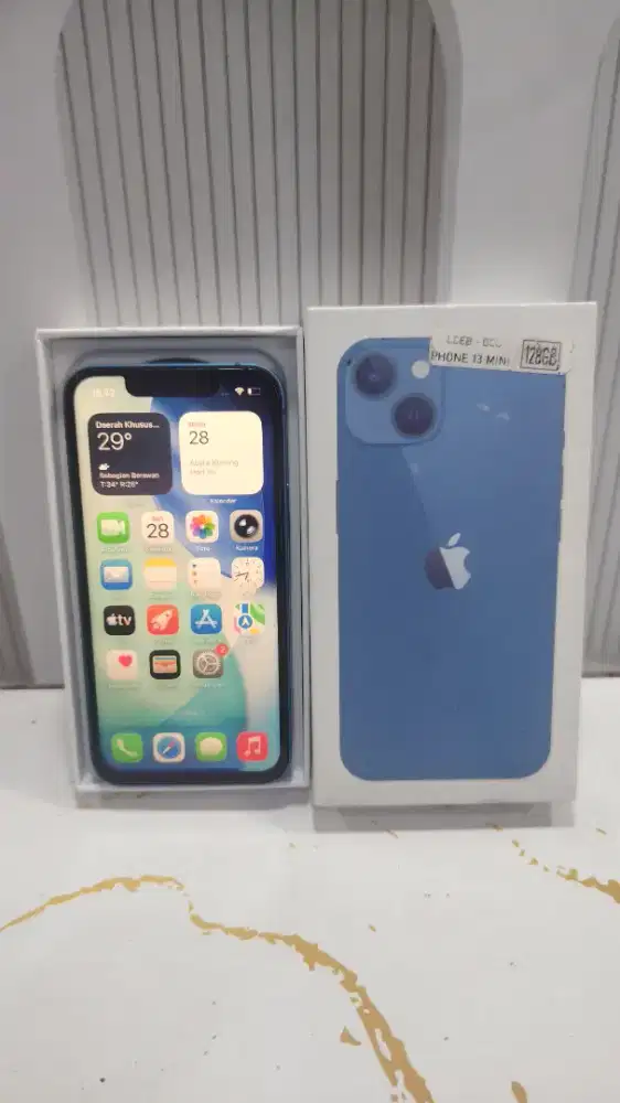 Iphone 13mini inter alloperator gantian lcd bagus face id&trutone on