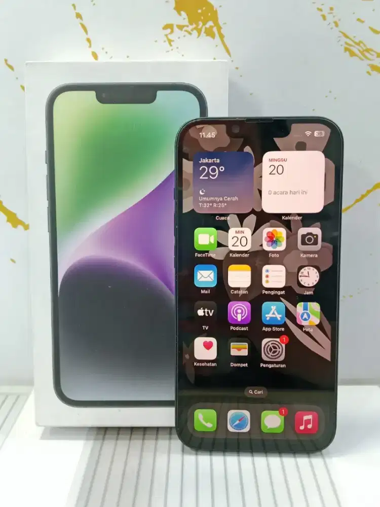 iPhone 14 128gb iBox midnight Fulset. Hb 78%an udh gantian lcd.
