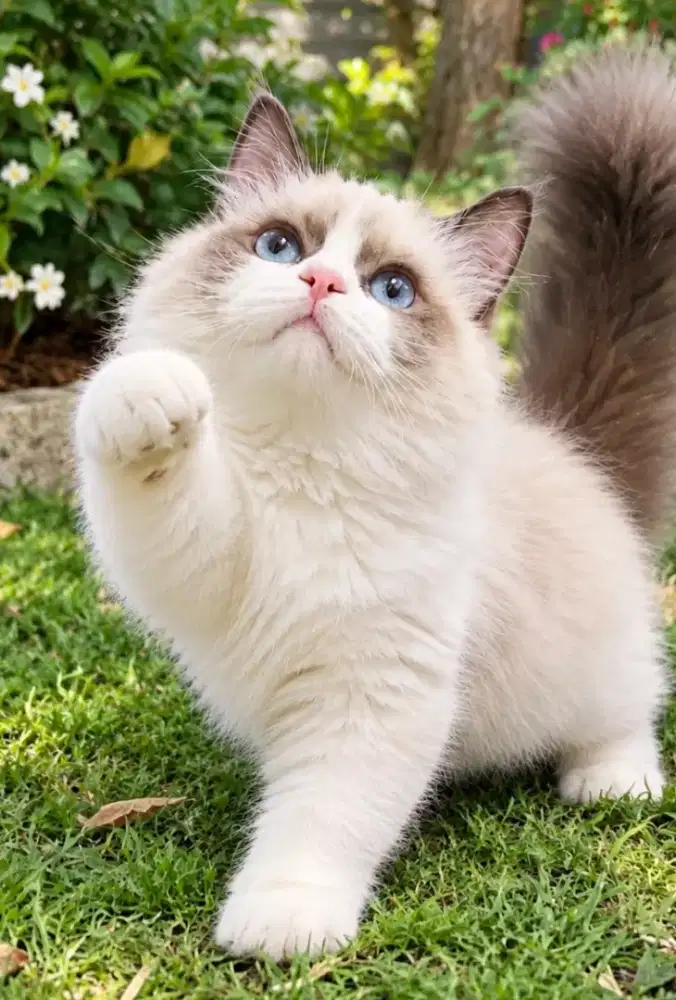 Ragdoll munckhin female 4 bulan