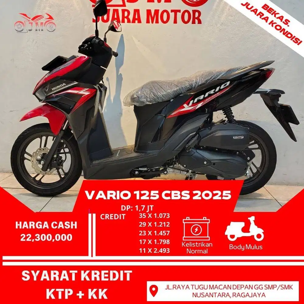 VARIO 125 CBS 2025 GEN 2 SURAT LENGKAP PAJAK PANJANG UNIT SIAP PAKAI