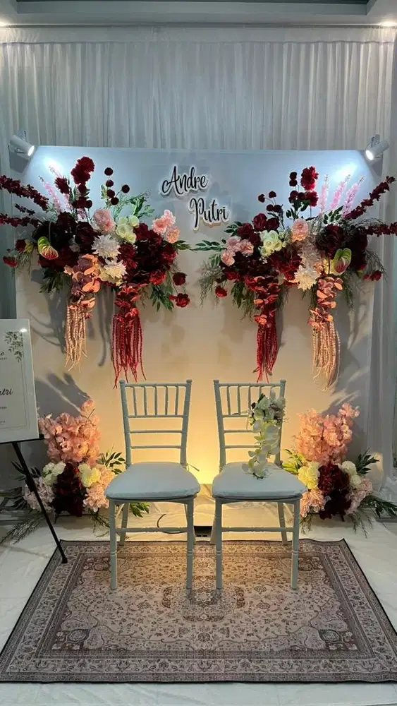 Sewa Backdrop Kain Lamaran/Engagement Tangerang