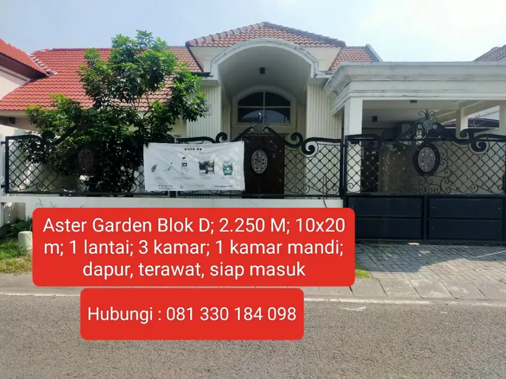 LANGKA. Di perum Citra Garden Dijual Rumah 200 m²