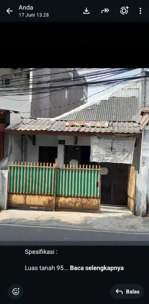 Rumah Strategis di pinggir jalan