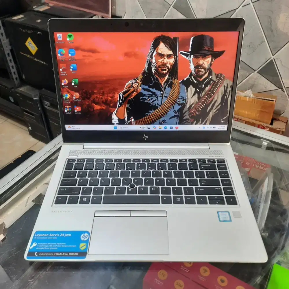 HP 840 G6, Core i7 Gen 8, VGA 2GB, RAM 8GB, SSD 256GB, Layar 14 inch