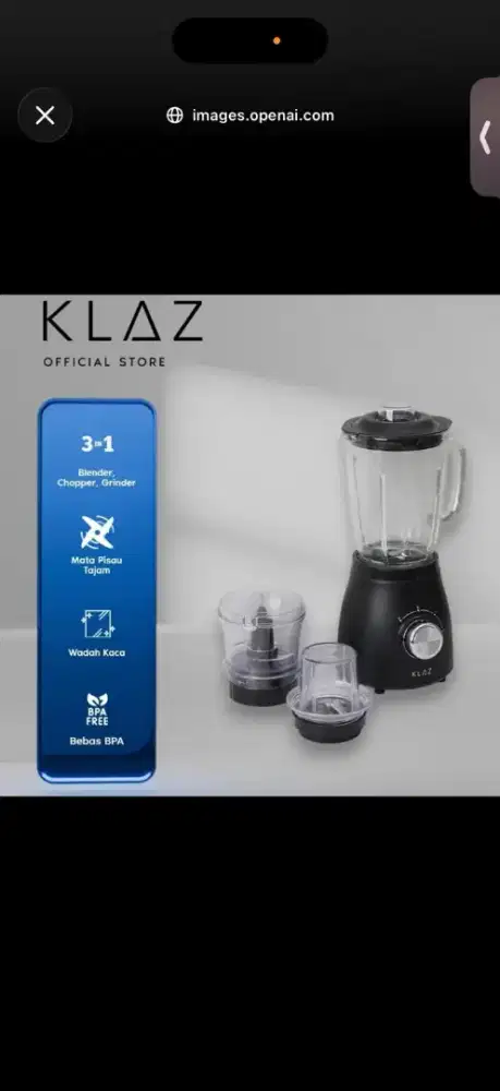 blender baru merek klaz