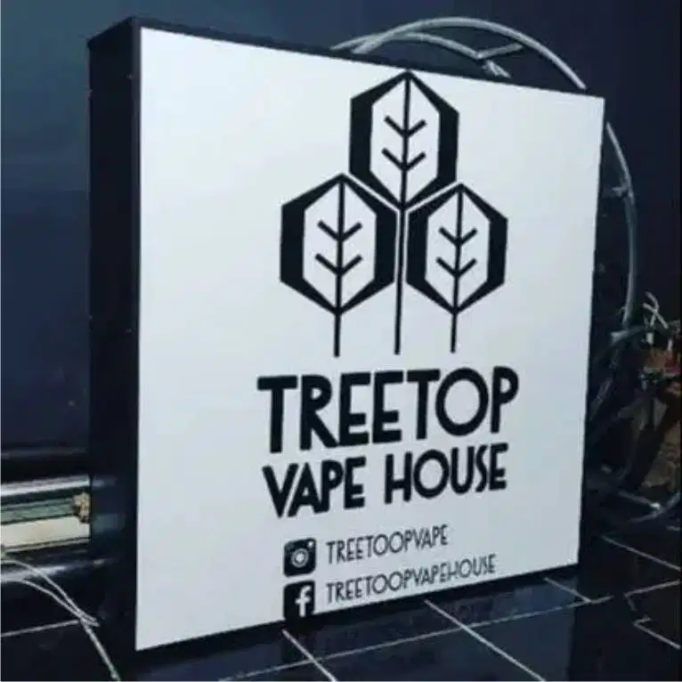 Buat papan nama, reklame, neonbox sticker kaca film kafe resto kantor