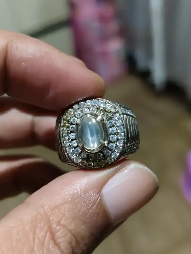 Natural Cat's Eye Moonstone Biduri Bulan Srilanka 1.26crt Memo Lab