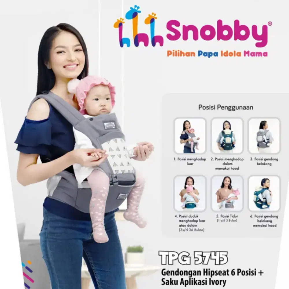 Gendongan anak hipseat (bantalan duduk)