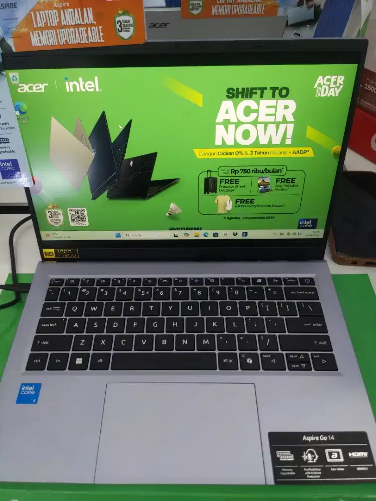 LAPTOP ACER ASPIRE GO - ( CORE-5/RAM 16 GB/512 GB/WIN 11 /OHS 24+M365)
