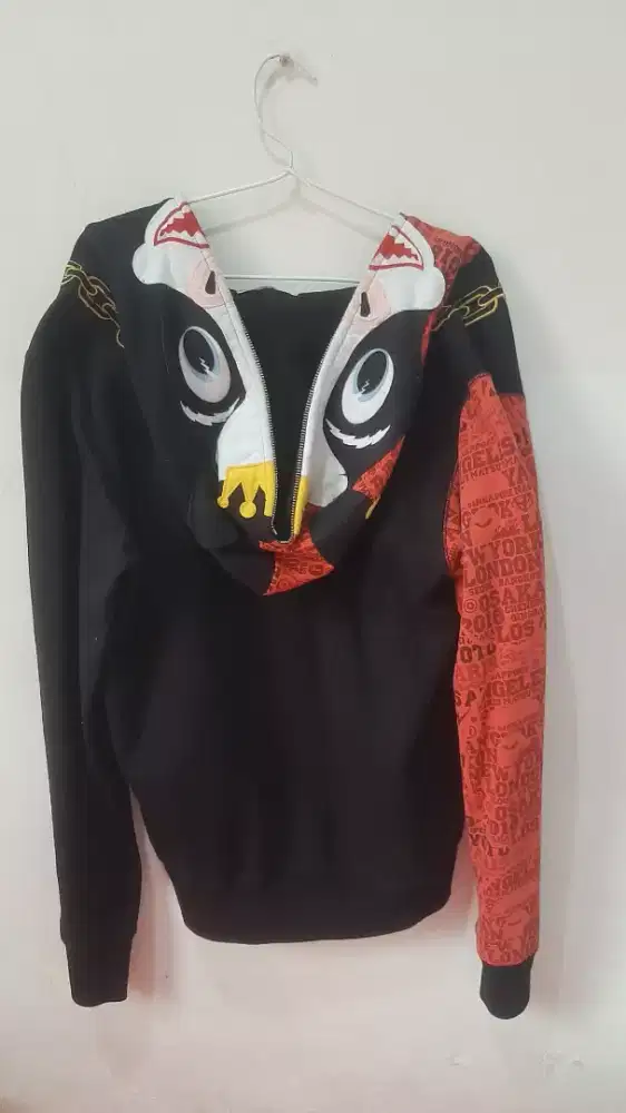 Jaket Bathing Ape Red Full Zip Original 100%