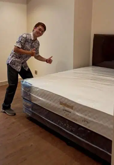 Spring Bed Queen + Custom Divan 170 x 200 cm