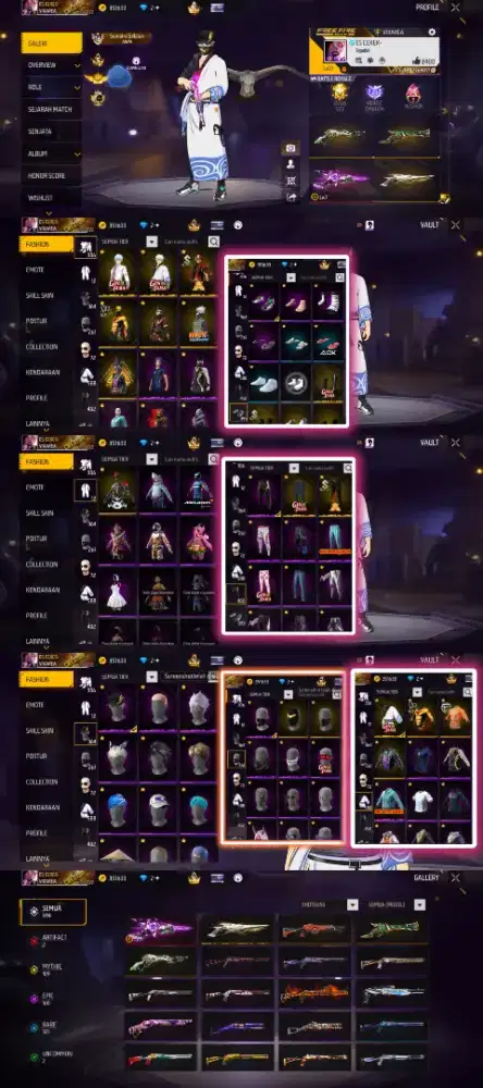 SEDIA JUAL AKUN FREE FIRE TERPERCAYA DAN AMANAH YG MINAT LANGSUNG HUB