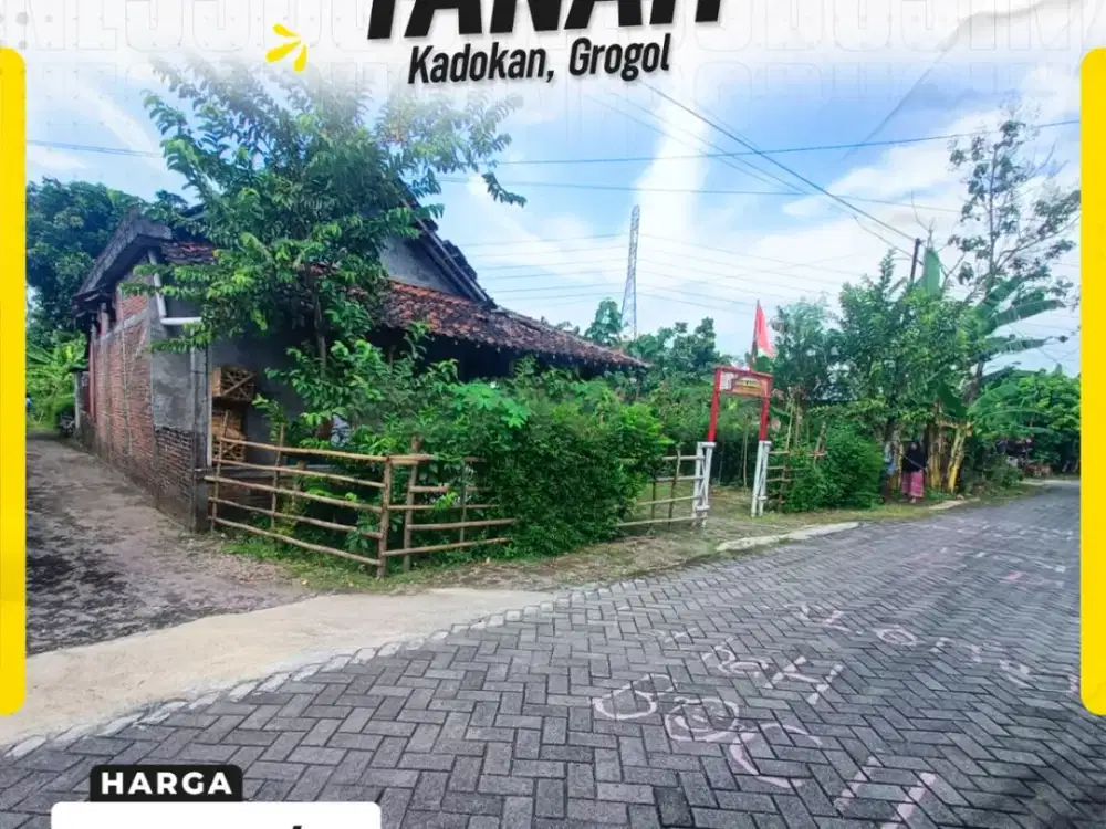 Dijual Tanah Pekarangan di Kadokan Grogol